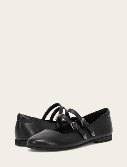Women's Black Carson Multi Mary Jane Flats | Frye Black