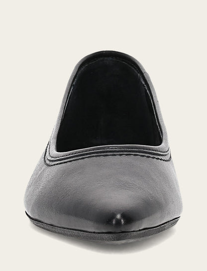 Women's Black Heather Ballet Flats | Frye Black