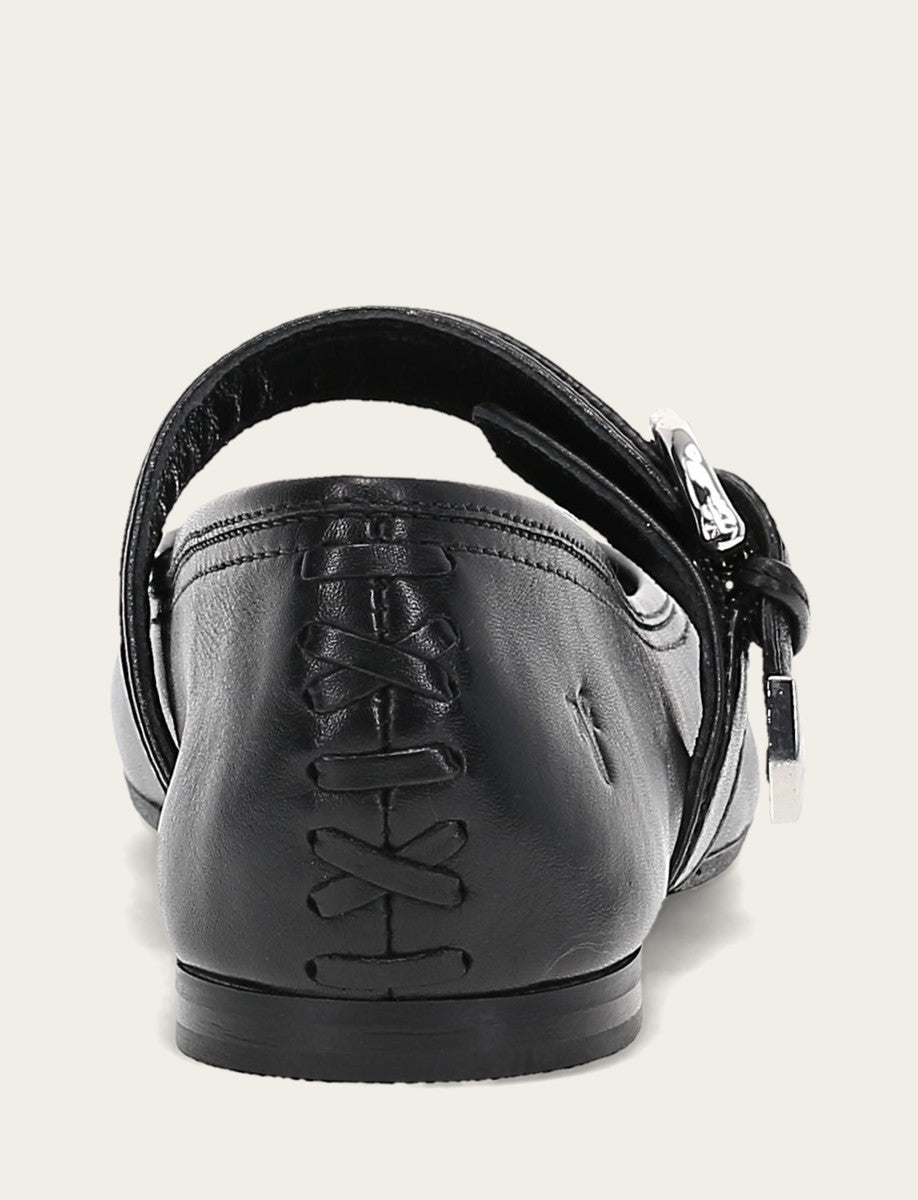 Women's Black Heather Buckle Mary Jane Flats | Frye Black