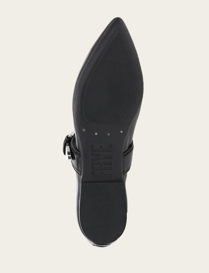 Women's Black Heather Buckle Mary Jane Flats | Frye Black