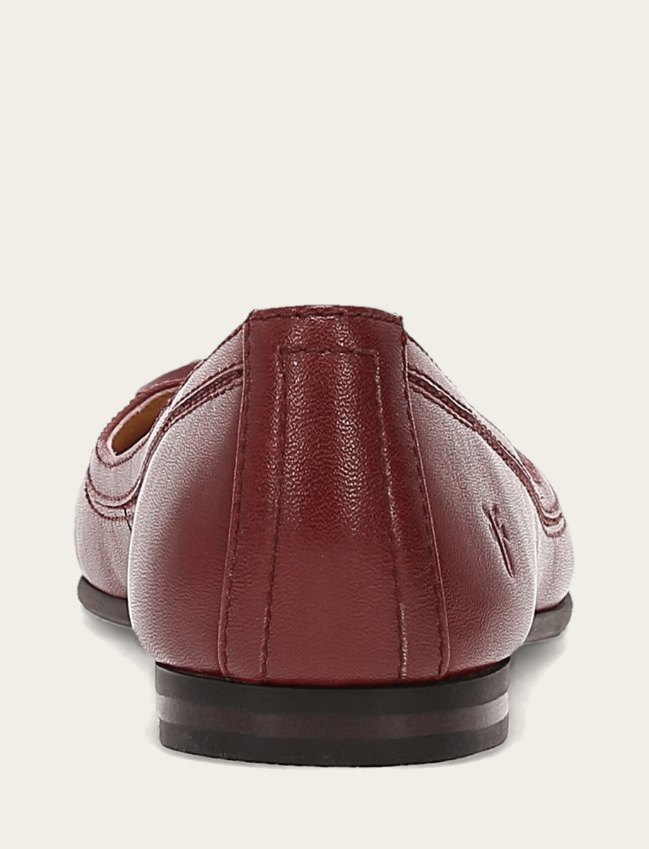 Women's Cranberry Carson Logo Ballet Shoe | Frye Cranberry