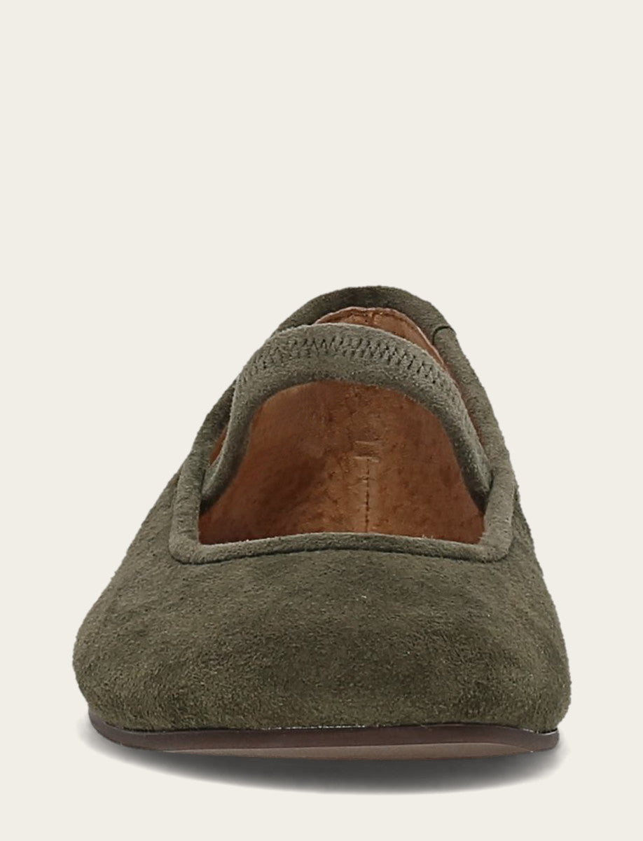Women's Dark Olive Emma Elastic Mary Jane Shoe | Frye Dark Olive