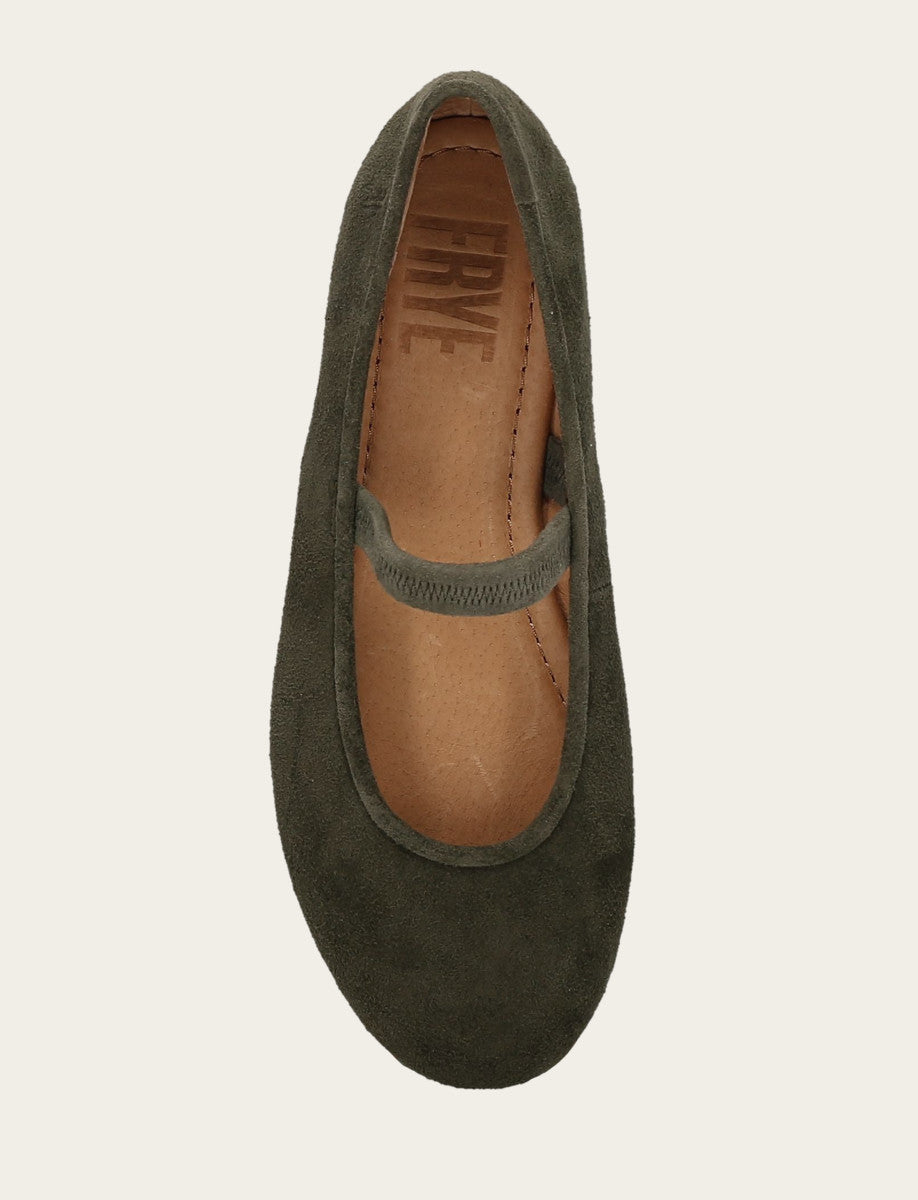 Women's Dark Olive Emma Elastic Mary Jane Shoe | Frye Dark Olive