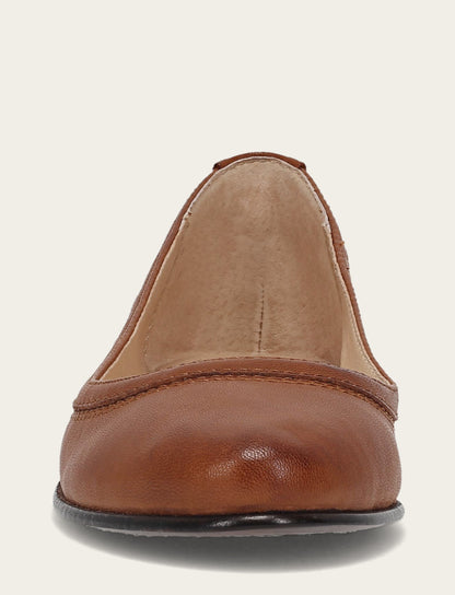 Women's Cognac Carson Ballet Flats | Frye Cognac