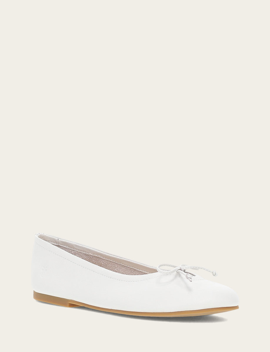 Women's White Emma Ballet Flats | Frye White