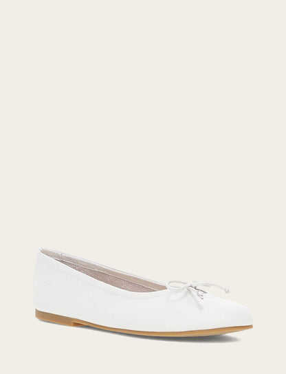 Women's White Emma Ballet Flats | Frye White