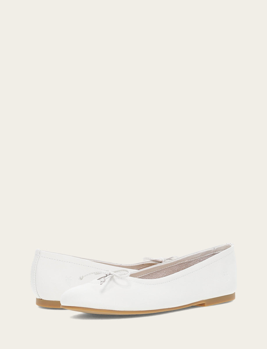 Women's White Emma Ballet Flats | Frye White