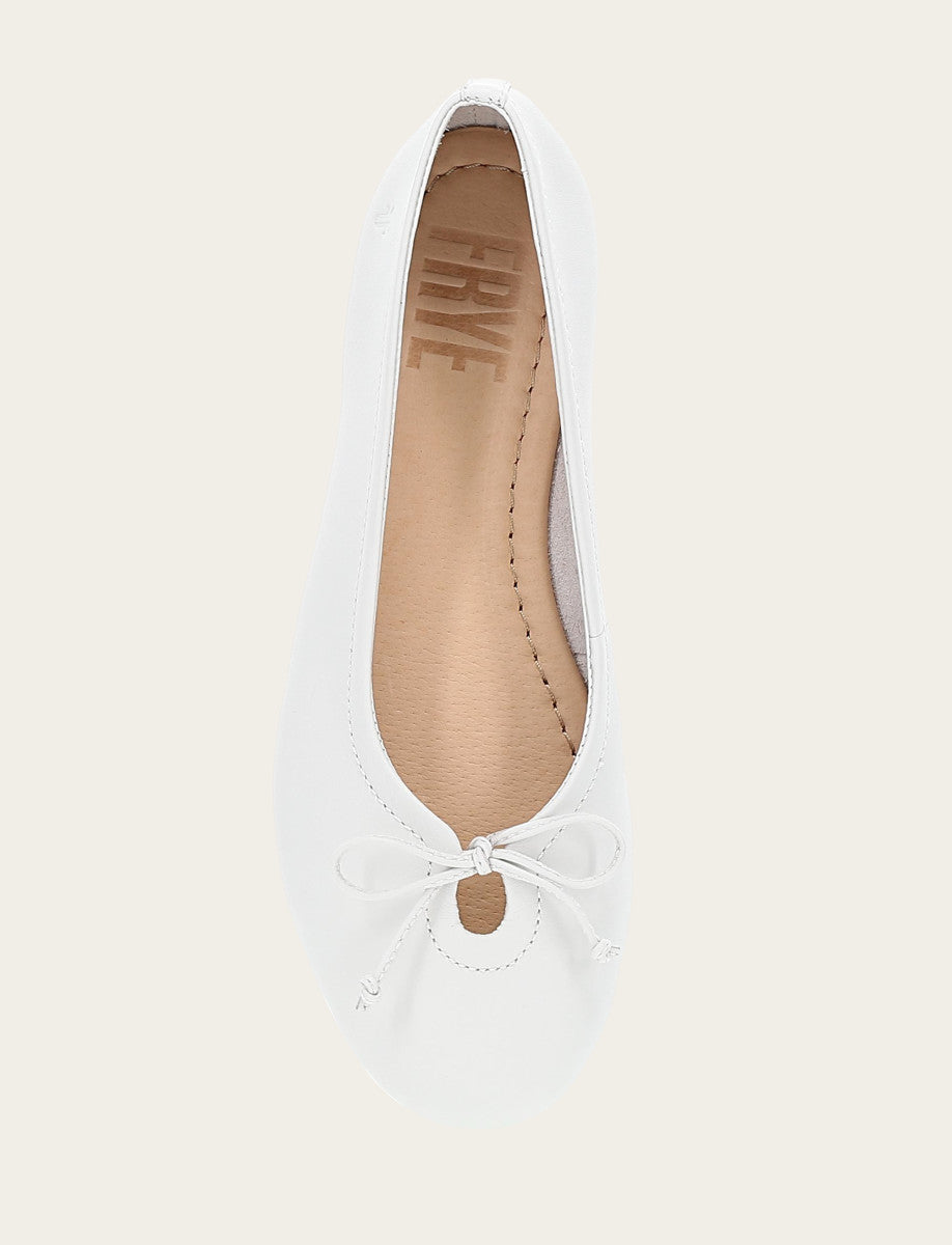Women's White Emma Ballet Flats | Frye White