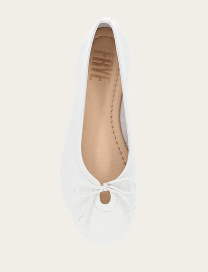 Women's White Emma Ballet Flats | Frye White