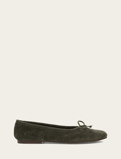 Women's Dark Olive Emma Ballet Shoe | Frye Dark Olive
