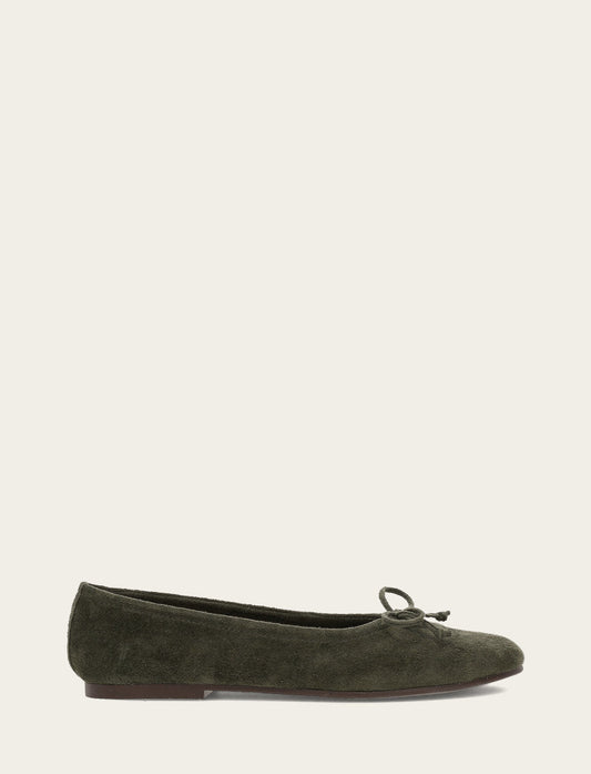 Women's Dark Olive Emma Ballet Shoe | Frye Dark Olive