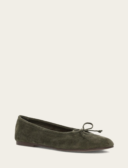 Women's Dark Olive Emma Ballet Shoe | Frye Dark Olive