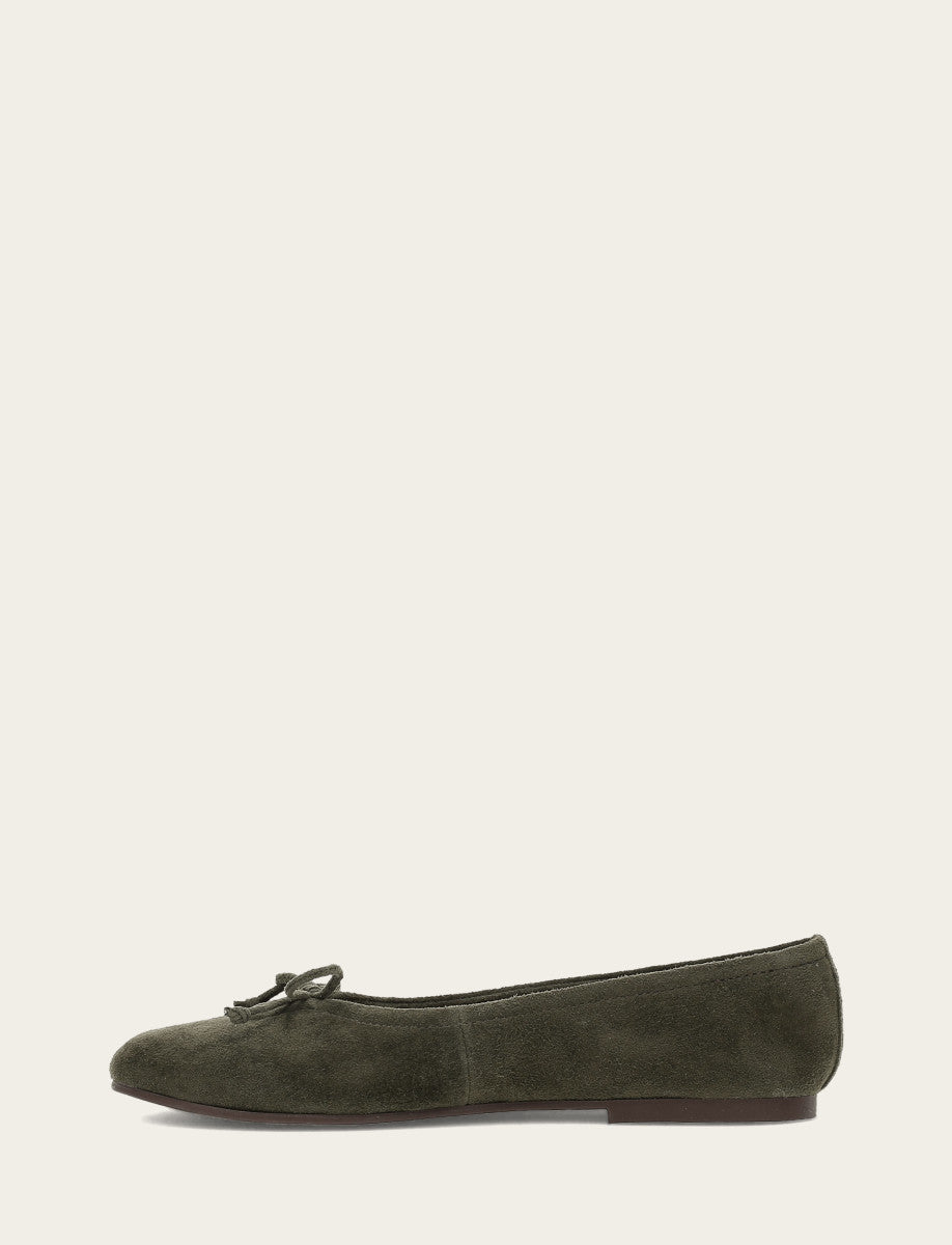 Women's Dark Olive Emma Ballet Shoe | Frye Dark Olive