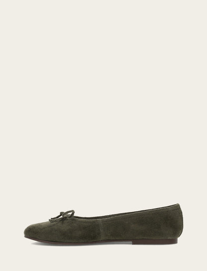 Women's Dark Olive Emma Ballet Shoe | Frye Dark Olive