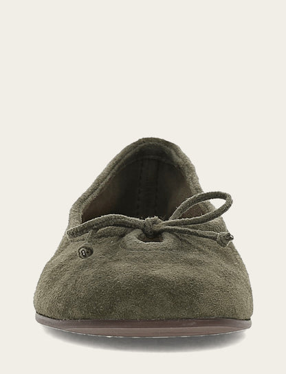 Women's Dark Olive Emma Ballet Shoe | Frye Dark Olive