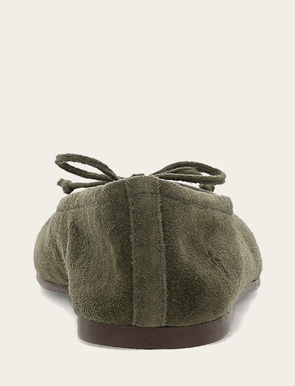 Women's Dark Olive Emma Ballet Shoe | Frye Dark Olive