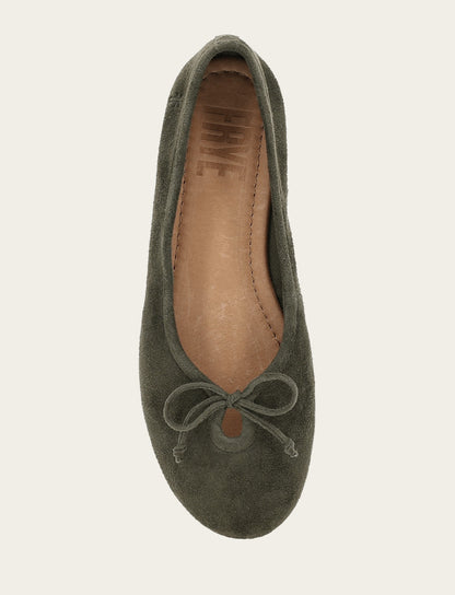 Women's Dark Olive Emma Ballet Shoe | Frye Dark Olive