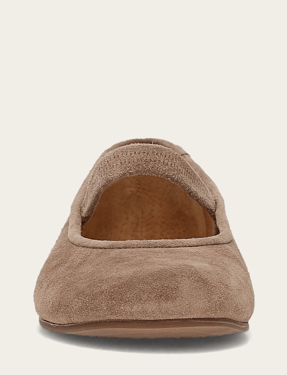 Women's Dark Taupe Emma Elastic Mary Jane Shoe | Frye Dark Taupe