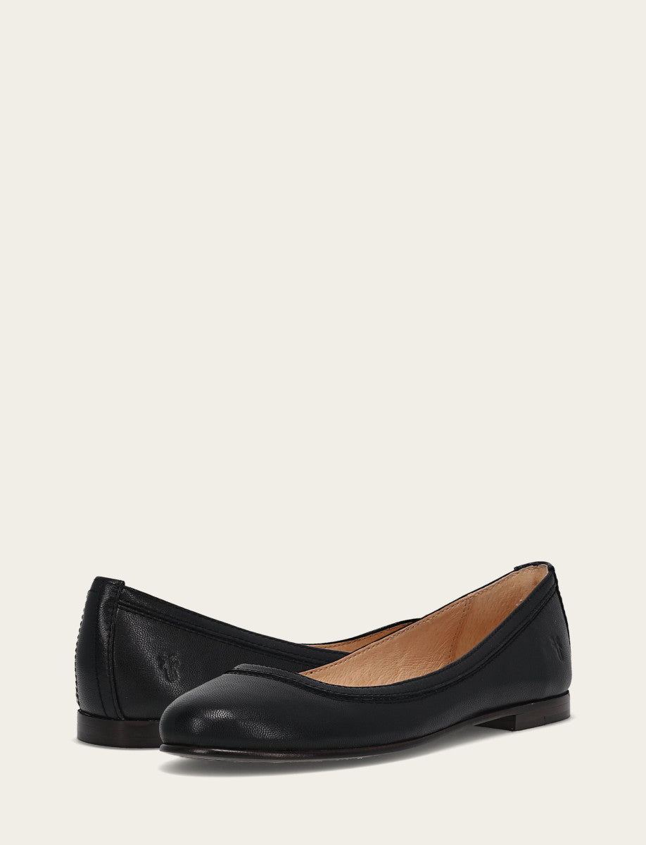 Women's Black Carson Ballet Flats | Frye Black