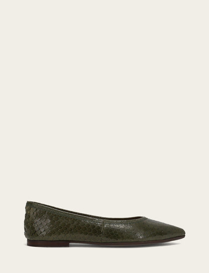 Women's Dark Olive Heather Ballet Shoe | Frye Dark Olive