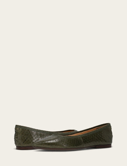Women's Dark Olive Heather Ballet Shoe | Frye Dark Olive