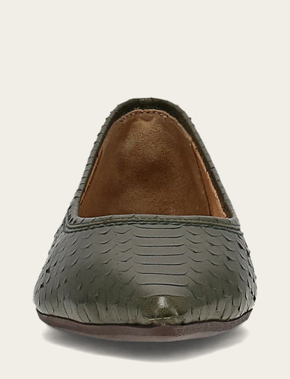 Women's Dark Olive Heather Ballet Shoe | Frye Dark Olive