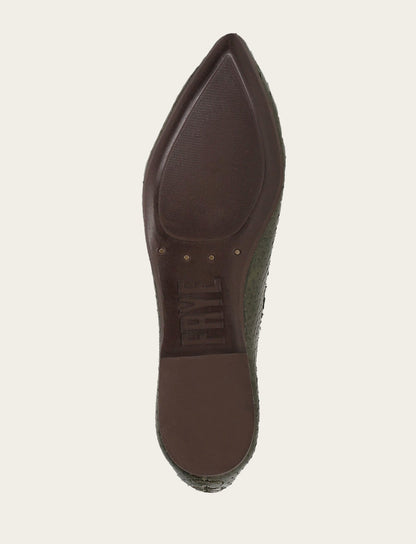 Women's Dark Olive Heather Ballet Shoe | Frye Dark Olive