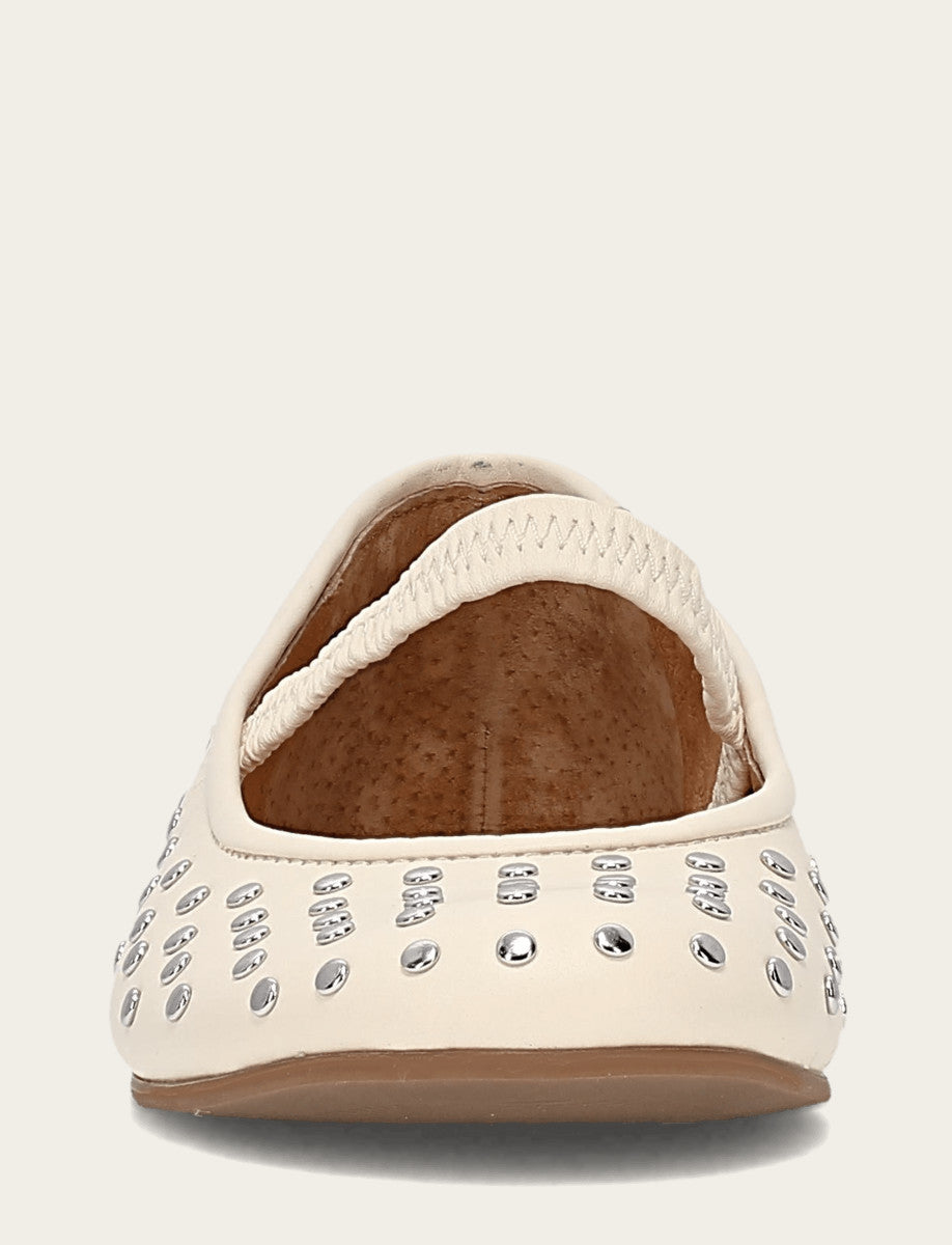 Women's Ecru Emma Studded Mary Jane Shoe | Frye Ecru