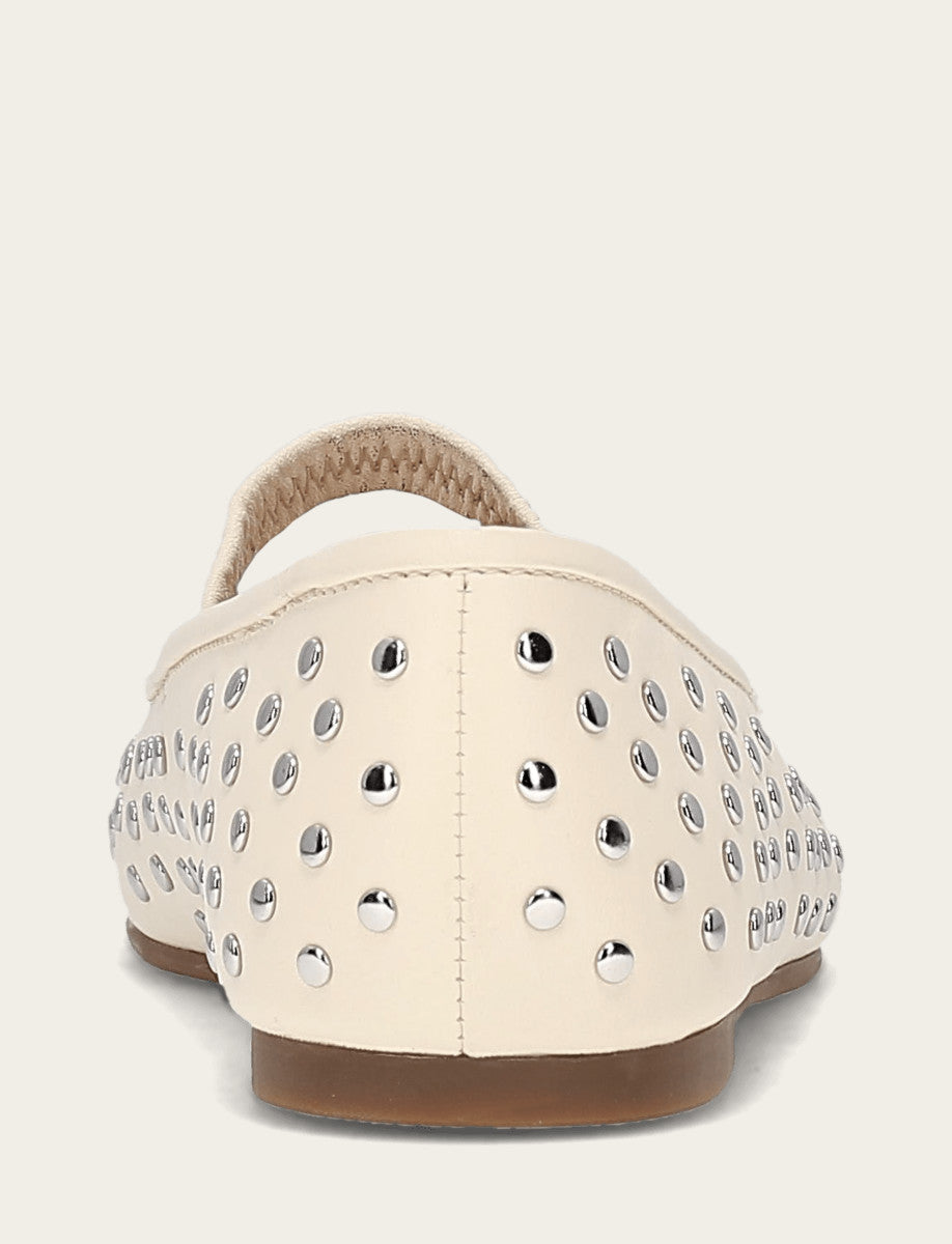 Women's Ecru Emma Studded Mary Jane Shoe | Frye Ecru
