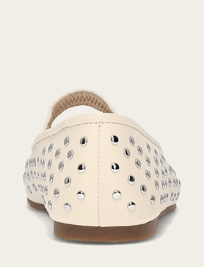 Women's Ecru Emma Studded Mary Jane Shoe | Frye Ecru