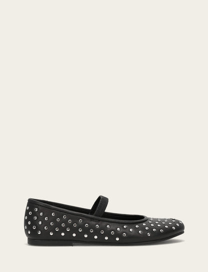 Women's Black Emma Studded Mary Jane Shoe | Frye Black