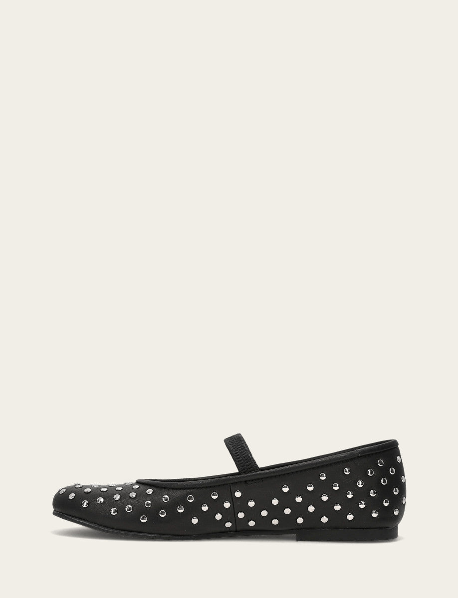 Women's Black Emma Studded Mary Jane Shoe | Frye Black