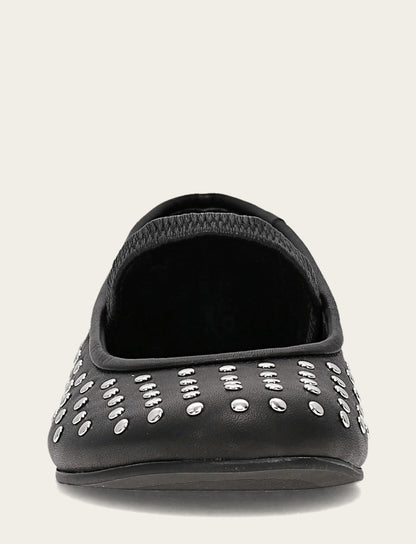 Women's Black Emma Studded Mary Jane Shoe | Frye Black