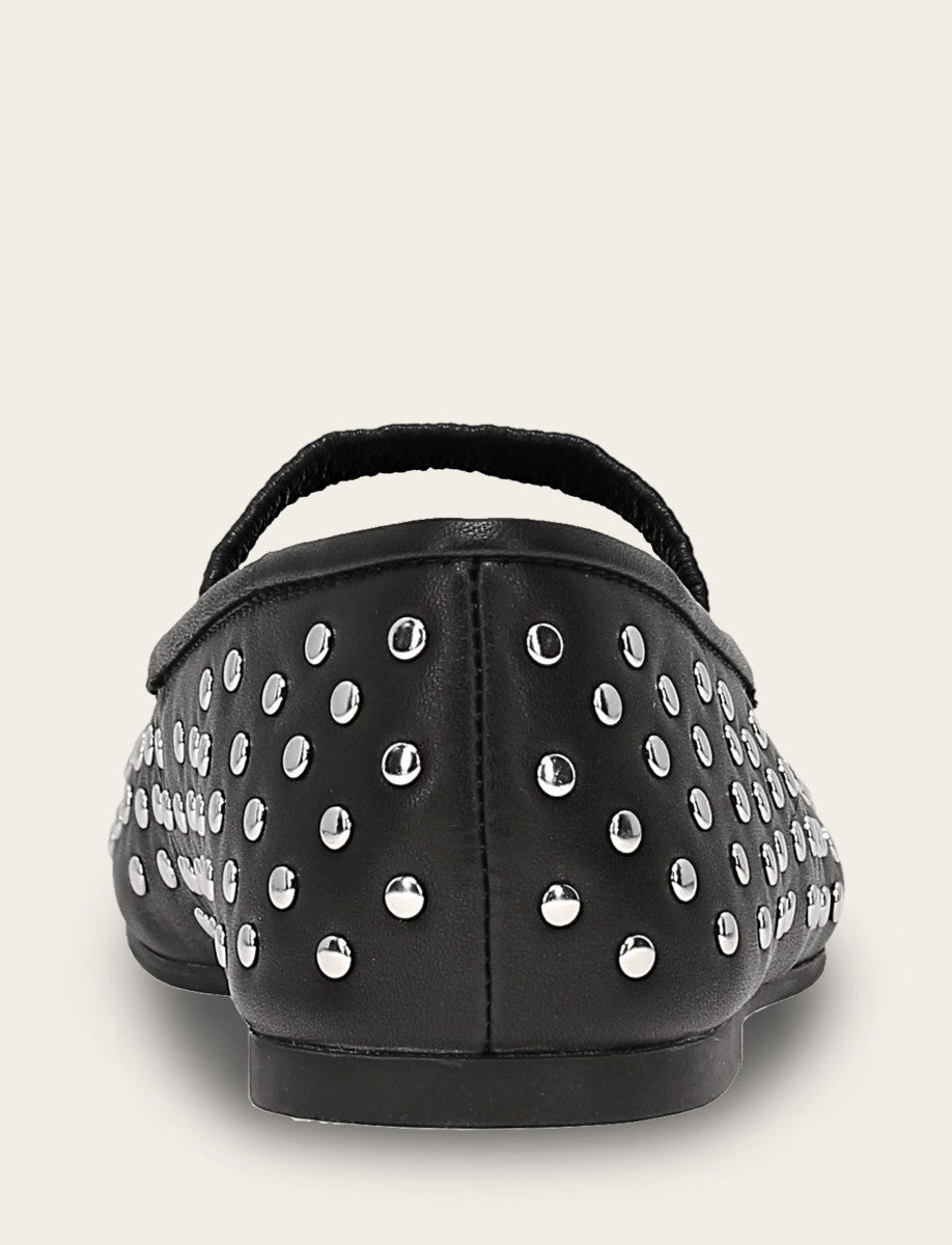 Women's Black Emma Studded Mary Jane Shoe | Frye Black