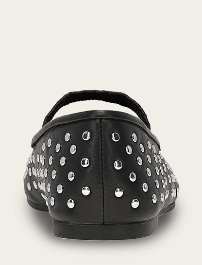 Women's Black Emma Studded Mary Jane Shoe | Frye Black