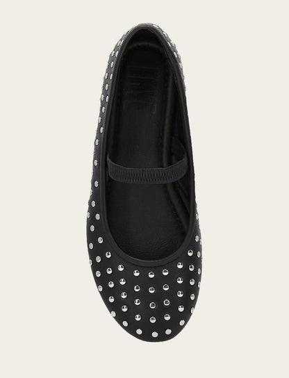 Women's Black Emma Studded Mary Jane Shoe | Frye Black