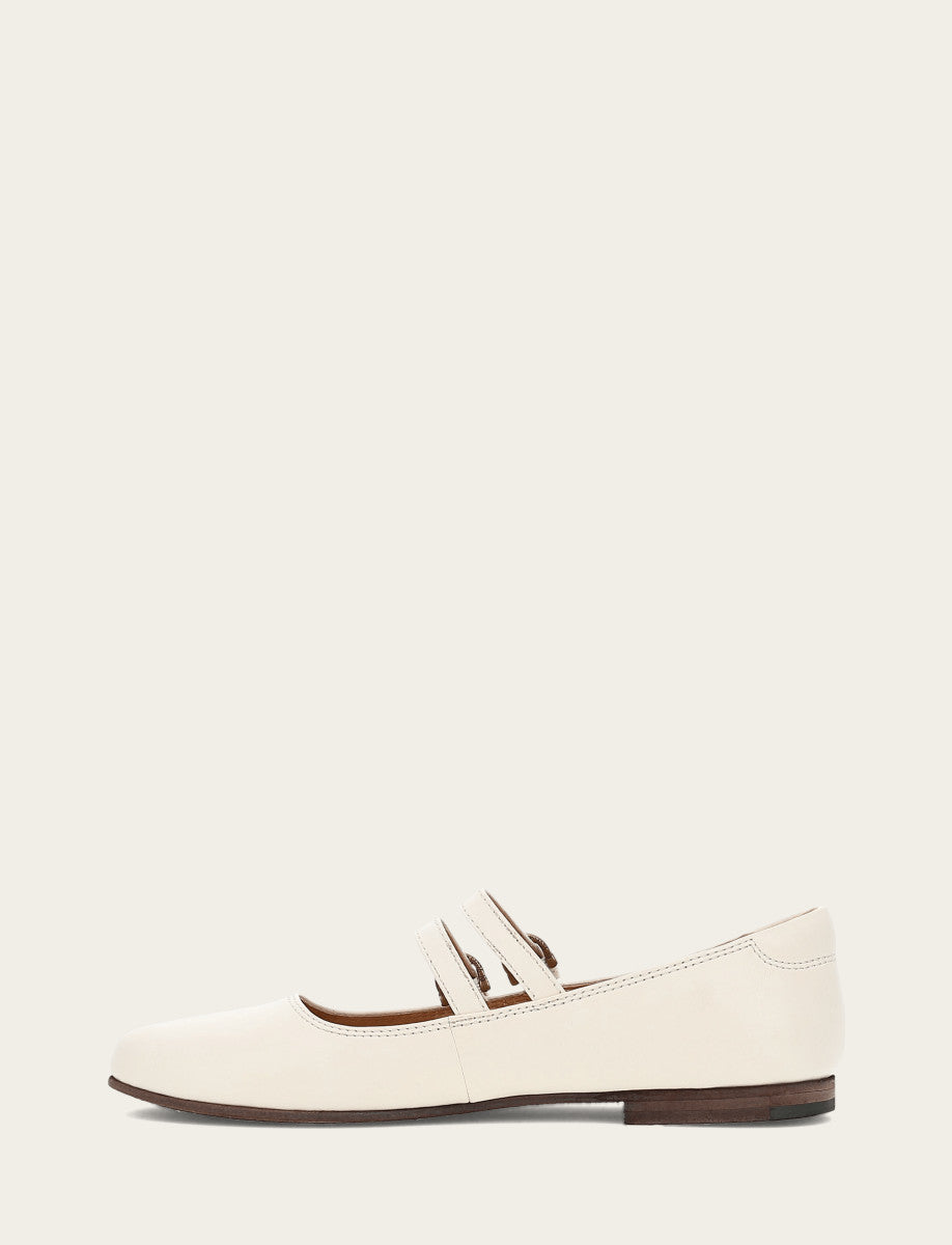 Women's Ecru Carson Multi Mary Jane Shoe | Frye Ecru