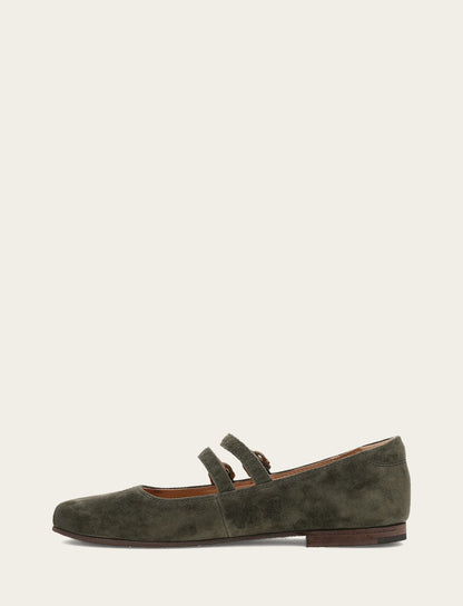 Women's Dark Olive Carson Multi Mary Jane Shoe | Frye Dark Olive