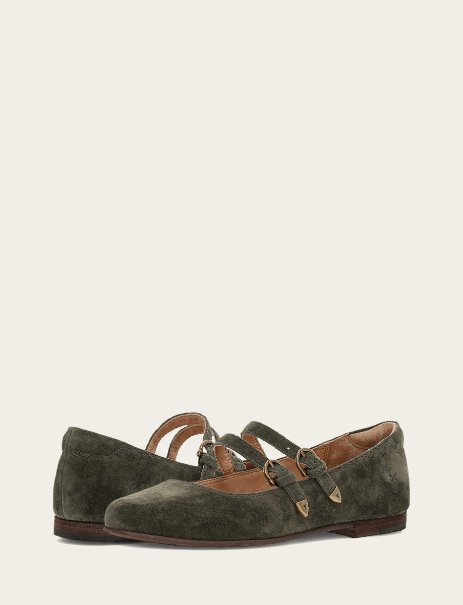 Women's Dark Olive Carson Multi Mary Jane Shoe | Frye Dark Olive