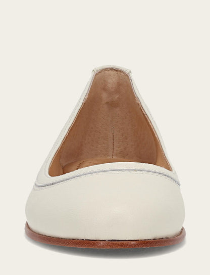 Women's White Carson Ballet Flats | Frye White