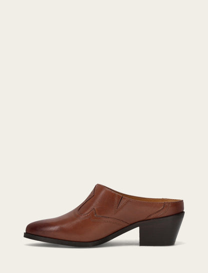 Women's Brown Luna Mule | Frye Brown