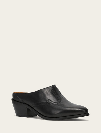 Women's Black Luna Mule | Frye Black