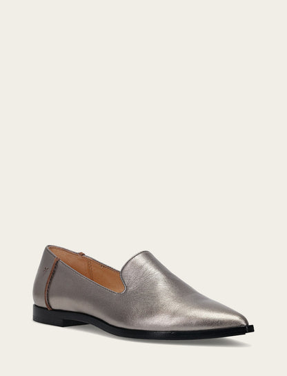 Women's Dark Pewter Kenzie Venetian Loafers | Frye Dark Pewter