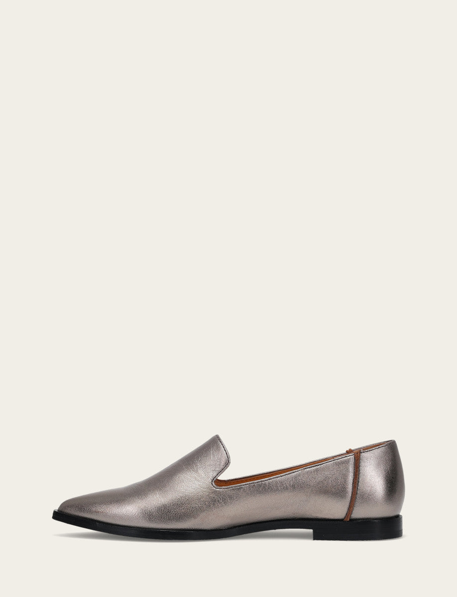 Women's Dark Pewter Kenzie Venetian Loafers | Frye Dark Pewter
