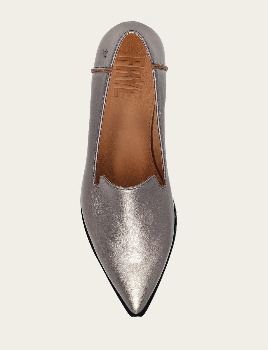 Women's Dark Pewter Kenzie Venetian Loafers | Frye Dark Pewter