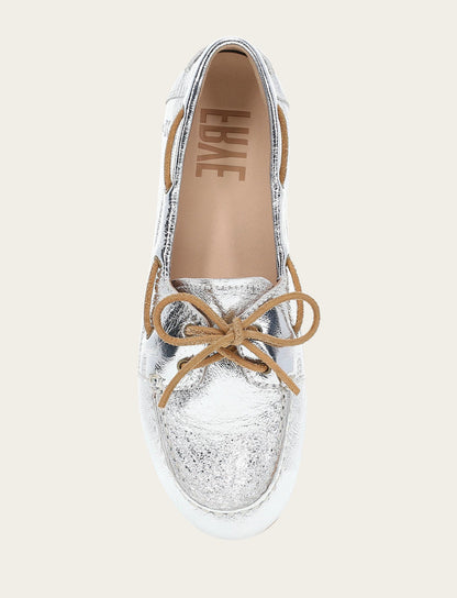 Women's Silver Naya Boat Shoes | Frye Silver
