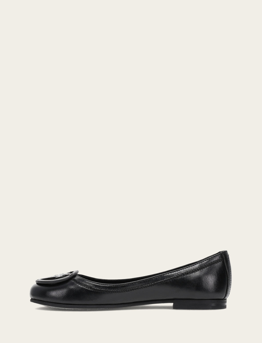 Women's Black Carson Logo Ballet Flats | Frye Black
