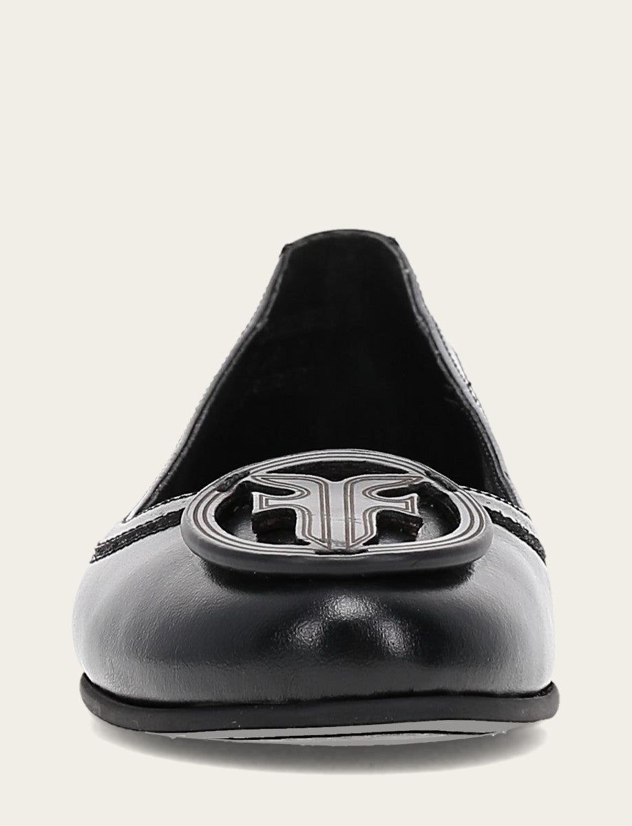 Women's Black Carson Logo Ballet Flats | Frye Black