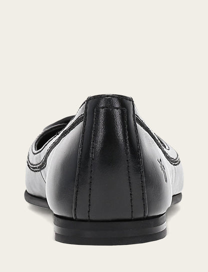 Women's Black Carson Logo Ballet Flats | Frye Black