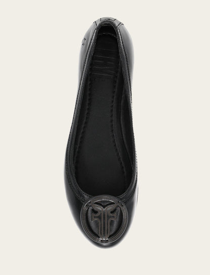 Women's Black Carson Logo Ballet Flats | Frye Black